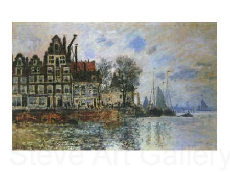 Claude Monet View of Amsterdam Spain oil painting art
